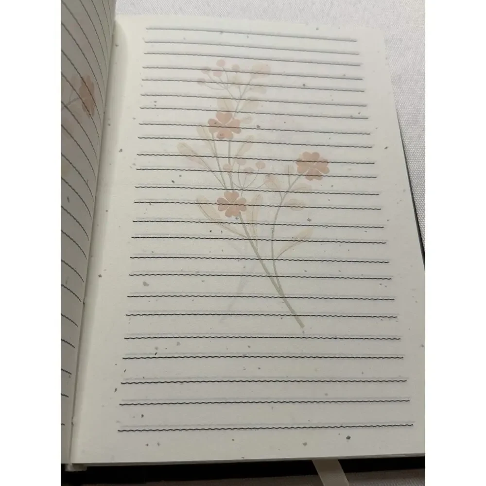 NEW Handmade Hardcover Notebook Cherry Blossoms Pink Flower Floral Lined Journal